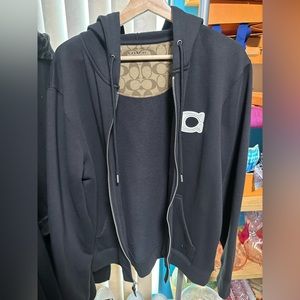 Coach zip up sweatshirt